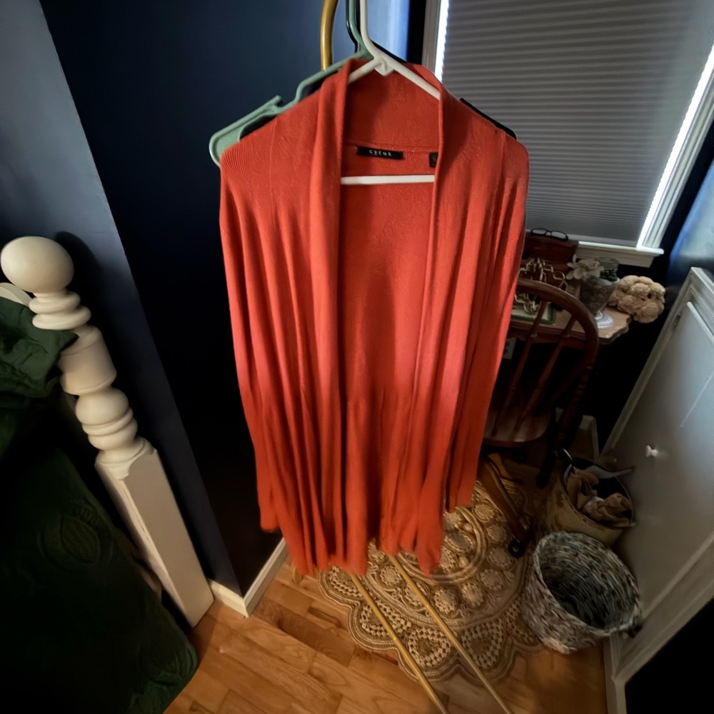 Cyrus Women's Vibrant Orange Cardigan